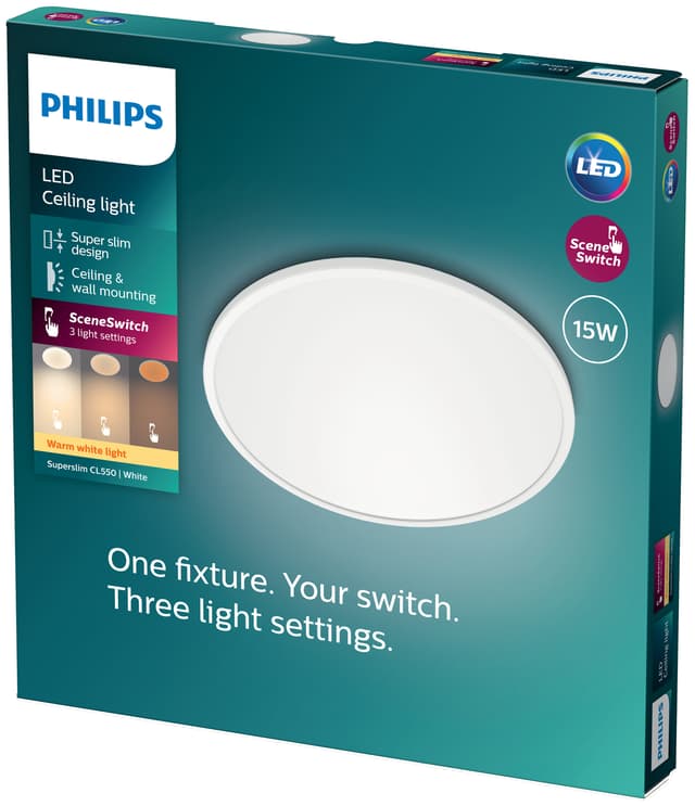 Philips Superslim loftslampe 15W