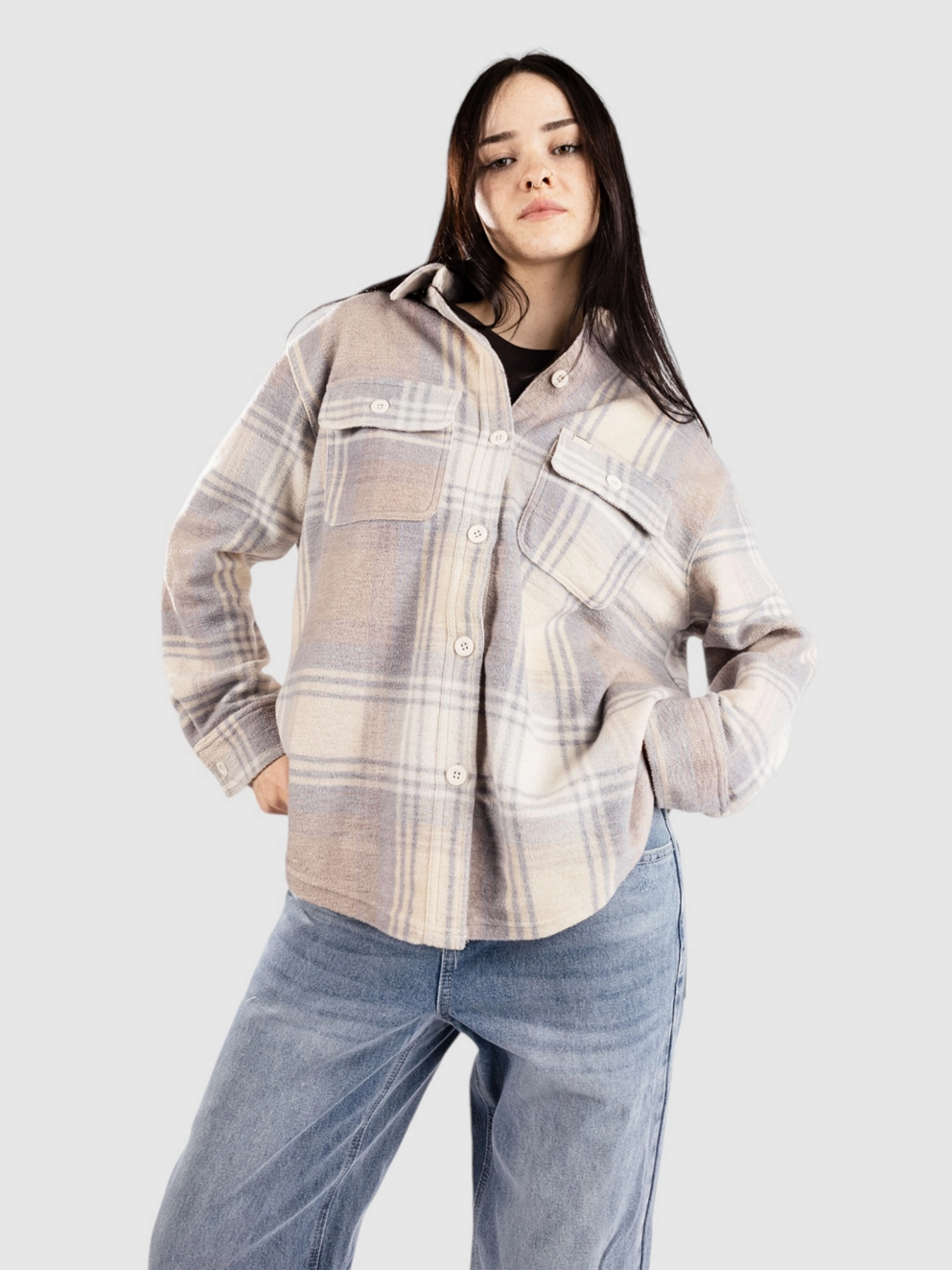 Dravus Ellia Flannel Shirt grey