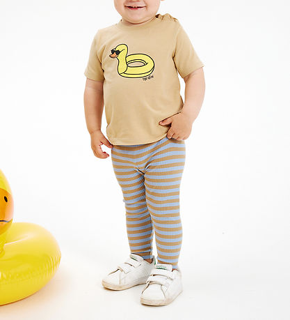 The New Siblings Leggings - Rib - TnsFro - Blåe Fog