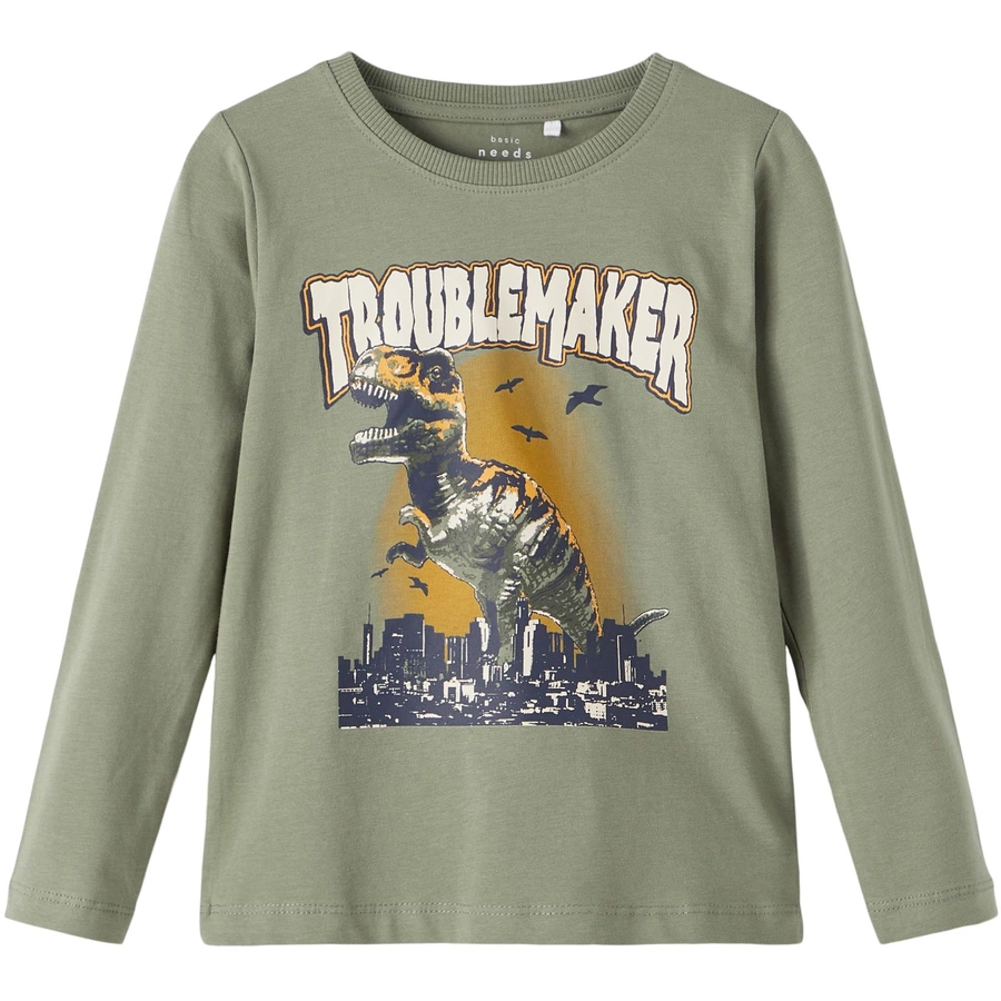 name it Langarmshirt Nmmvux Agave Green