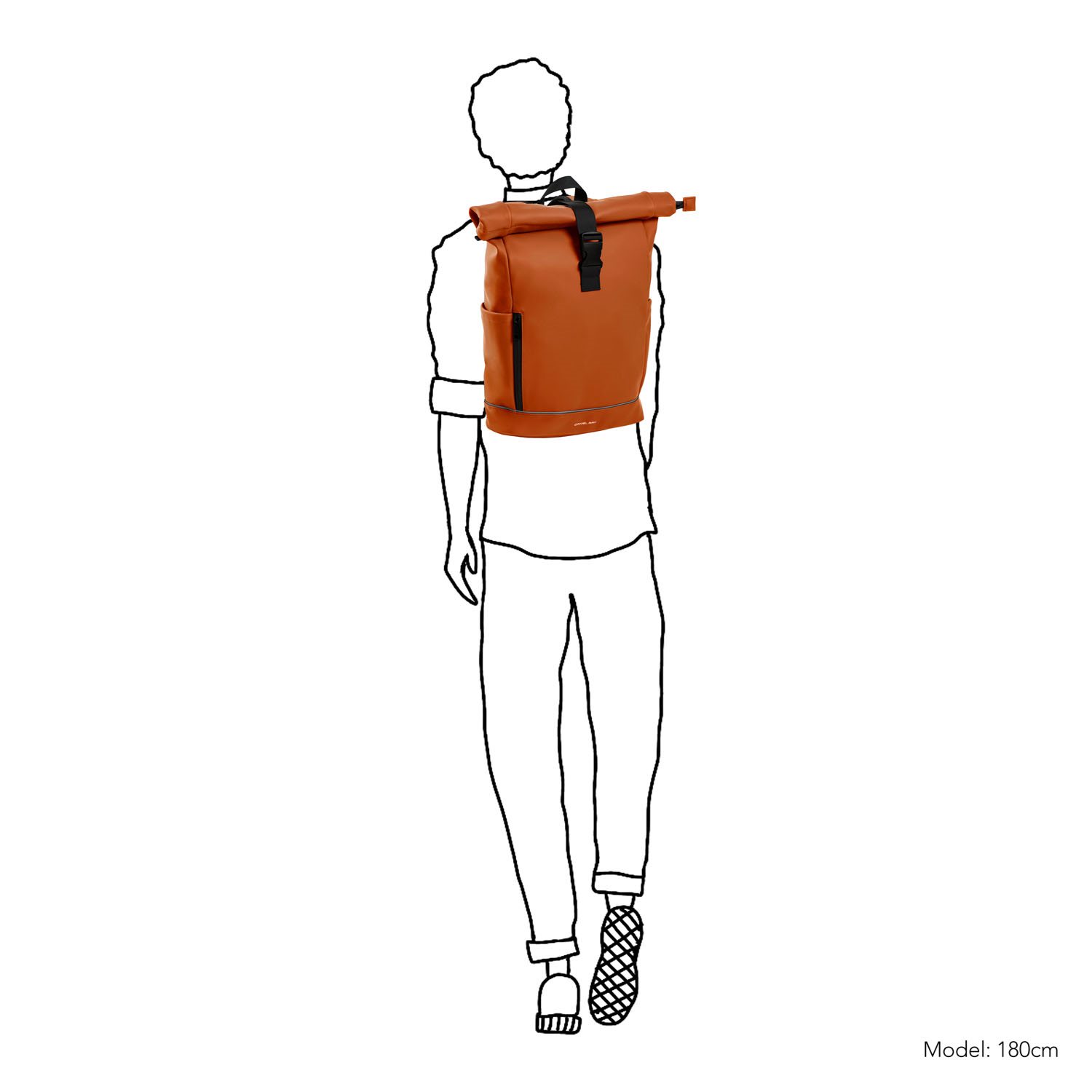 Daniel Ray Highlands Waterafstotende Laptop Backpack 15.6'' M orange