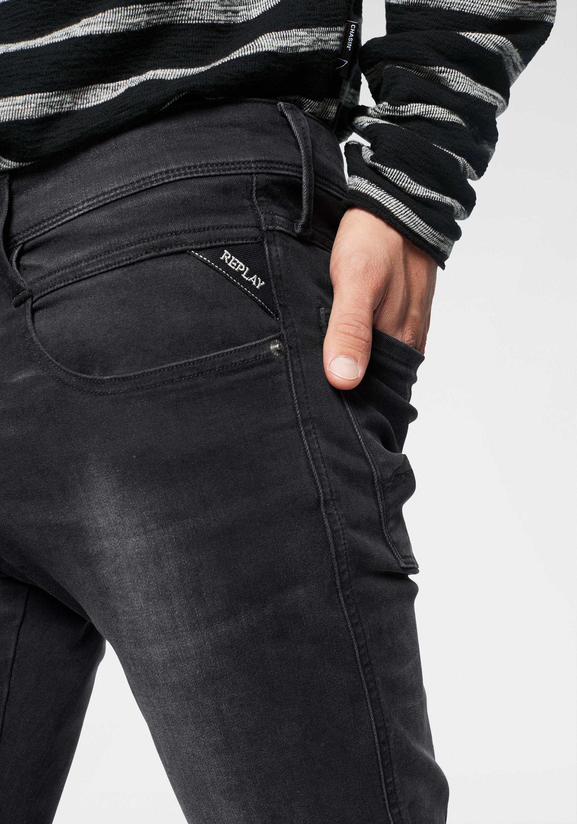 Replay Slim-fit-Jeans »Anbass Superstretch«, elastisch