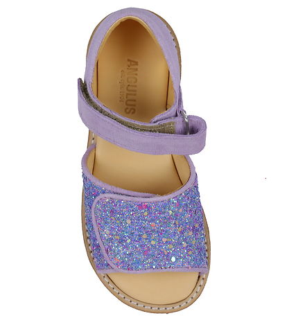 Angulus Sandalen - Flieder/Confetti Glitter