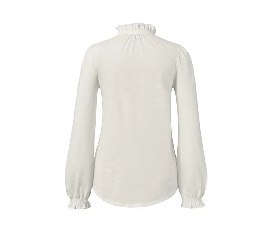 Langarmshirt mit Rüschen