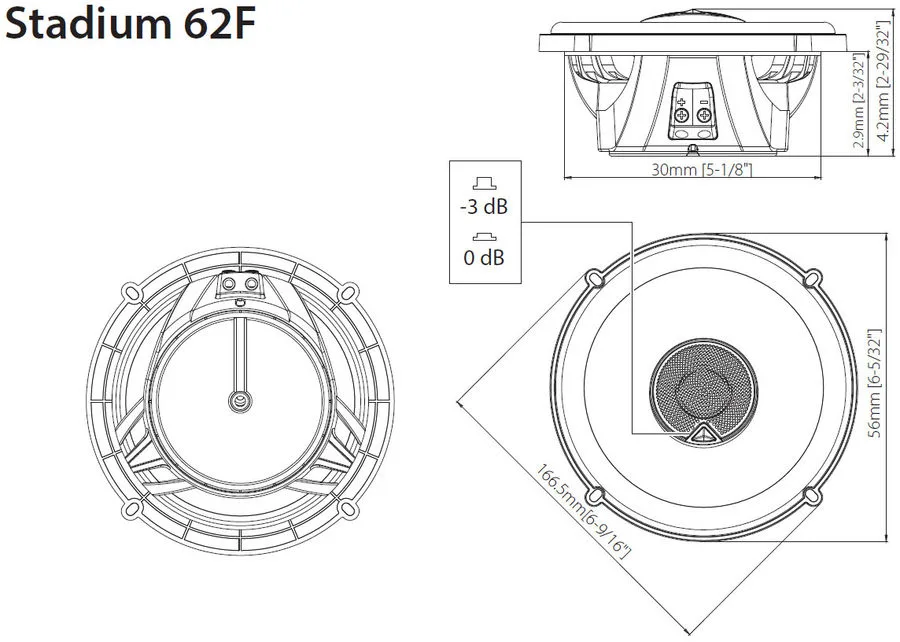 Haut-parleur voiture JBL Stadium 62F (la paire) Haut-parleurs voiture