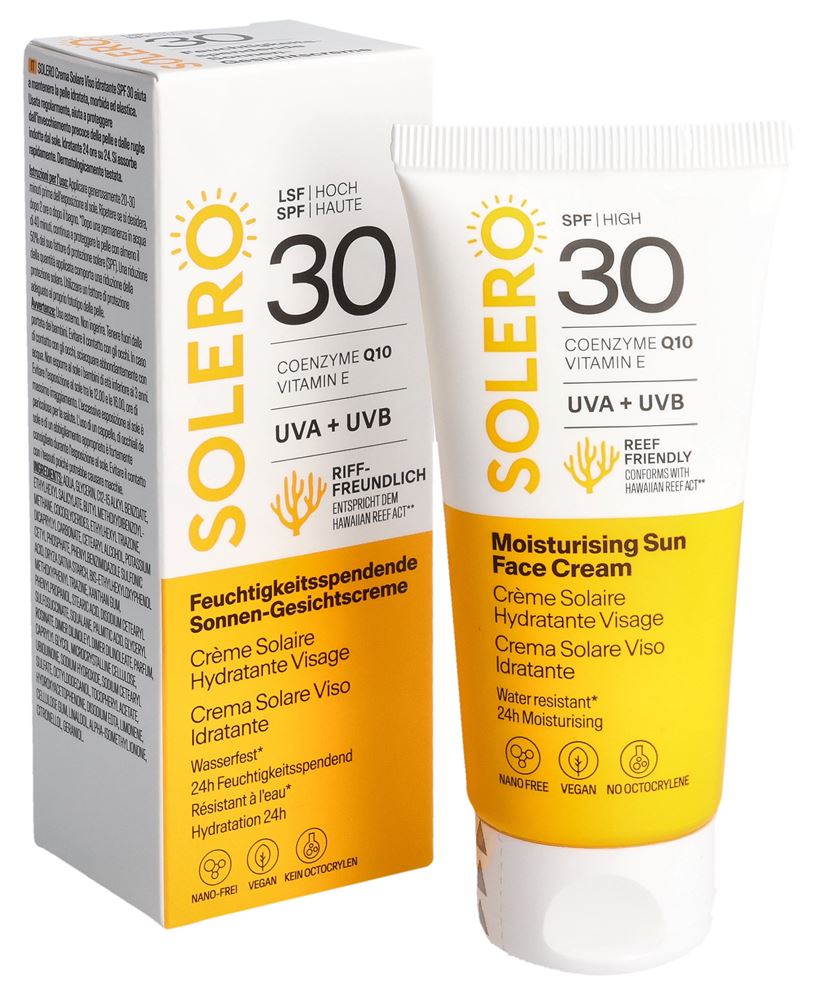 SOLERO Sonnen-Gesichtscreme Creme feuchtigkeitsspendend SPF30 50 ml