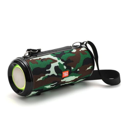 Smartek TG538 Caixa de Som Portátil Bluetooth 5.0 Camuflada com Suporte para Celular