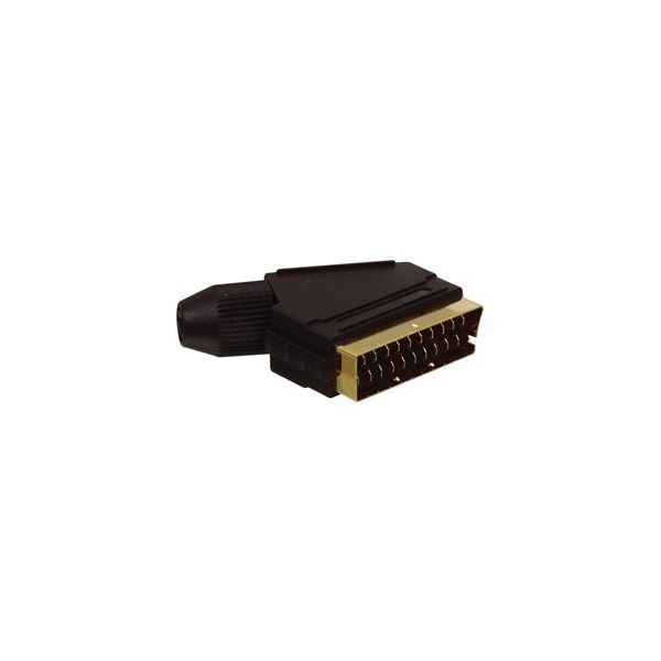 Nedis Ficha Scart Macho Dourado - SCART09G