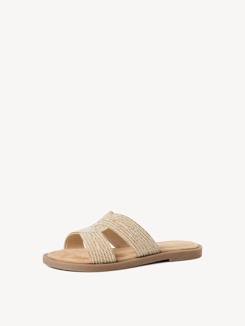 Leren Slipper - beige