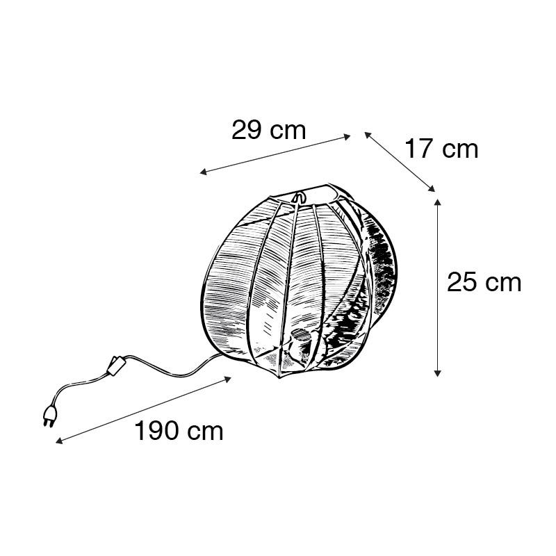 Industriële wandlamp brons met zwart - Dong