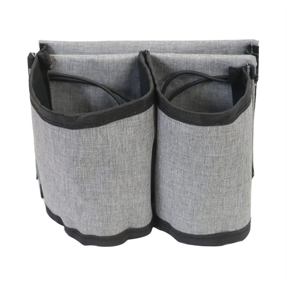 (150x120mm) Reise Koffer Getränke Halterung Trolley Organizer mit Zugverschluss - Hellgrau