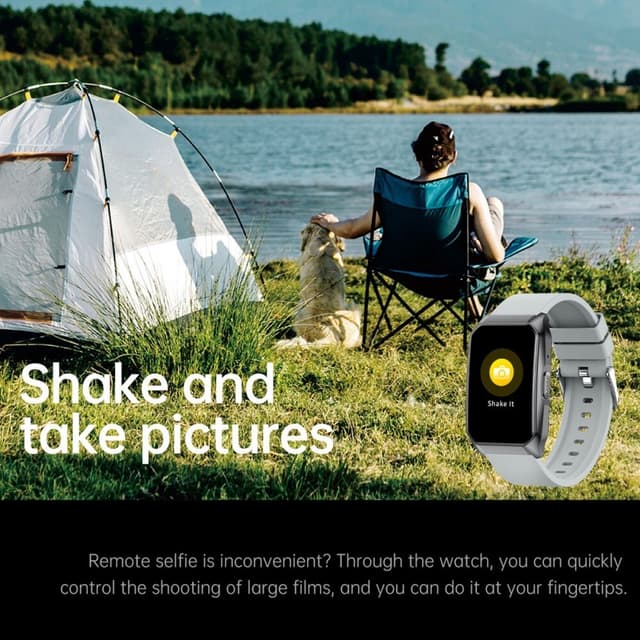 Smartwatch med opkald Bluetooth-sundhedsmåler Fitnesstracker Smartwatch