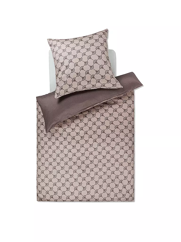 JOOP Satin Bettwäsche 70x90cm/140x200cm CORNFLOWER DOUBLE Grau grau