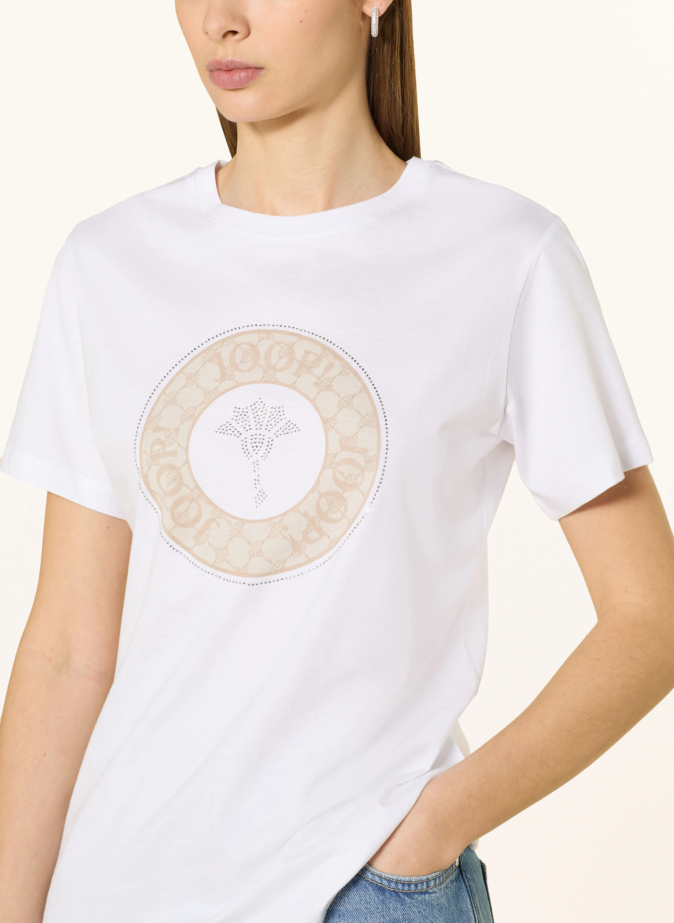 JOOP! T-Shirt TOLU mit Schmucksteinen