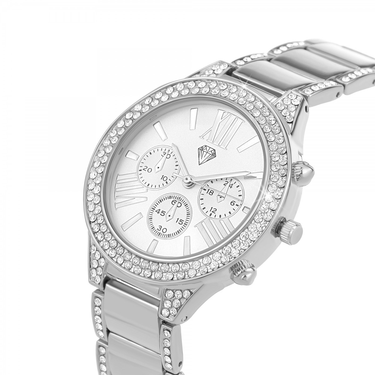 Montre Angelina élégante ornée de Cristaux scintillants SC Crystal