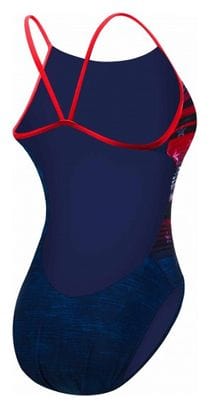 Maillot de Bain 1 Pièce Tyr Liberty Cutoutfit Bleu / Rouge