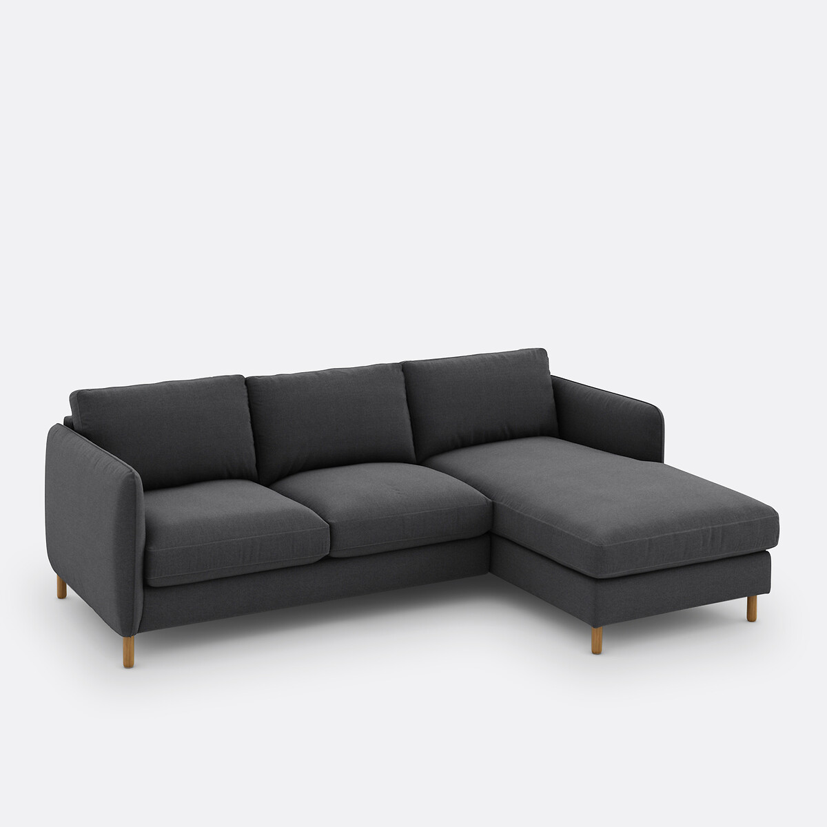 LA REDOUTE INTERIEURS<br>Sofá de canto, direito, poliéster melange, Loméo