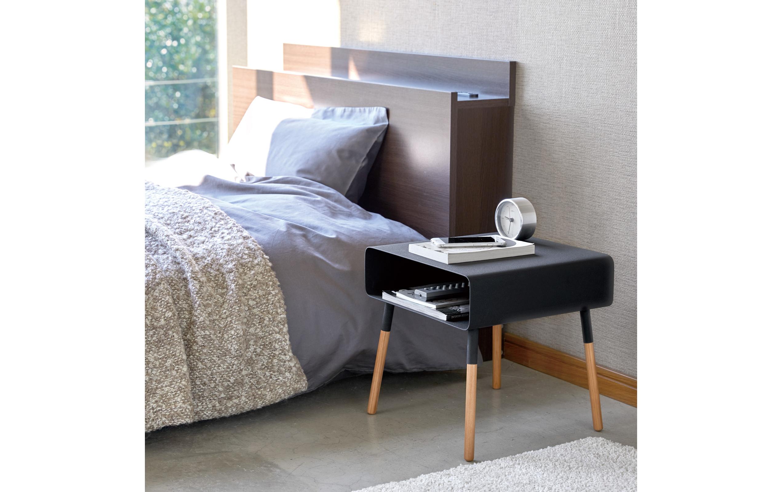 Beistelltisch Plain 35 x 35 cm, Schwarz<br>Couchtisch