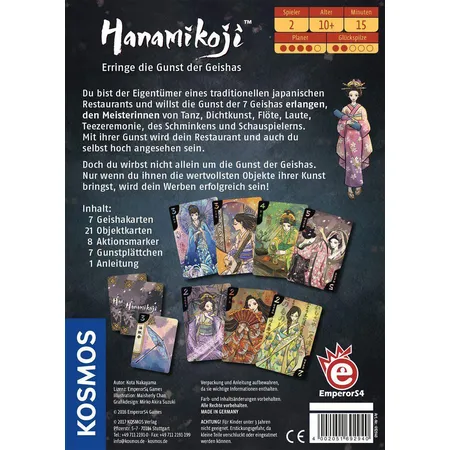 KOSMOS Hanamikoji Erringe die Gunst Geishas