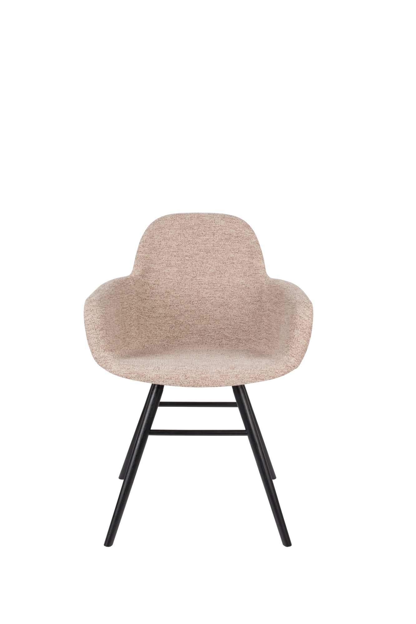 Eetkamerstoel Albert Kuip Soft met armleuning beige - set van 2