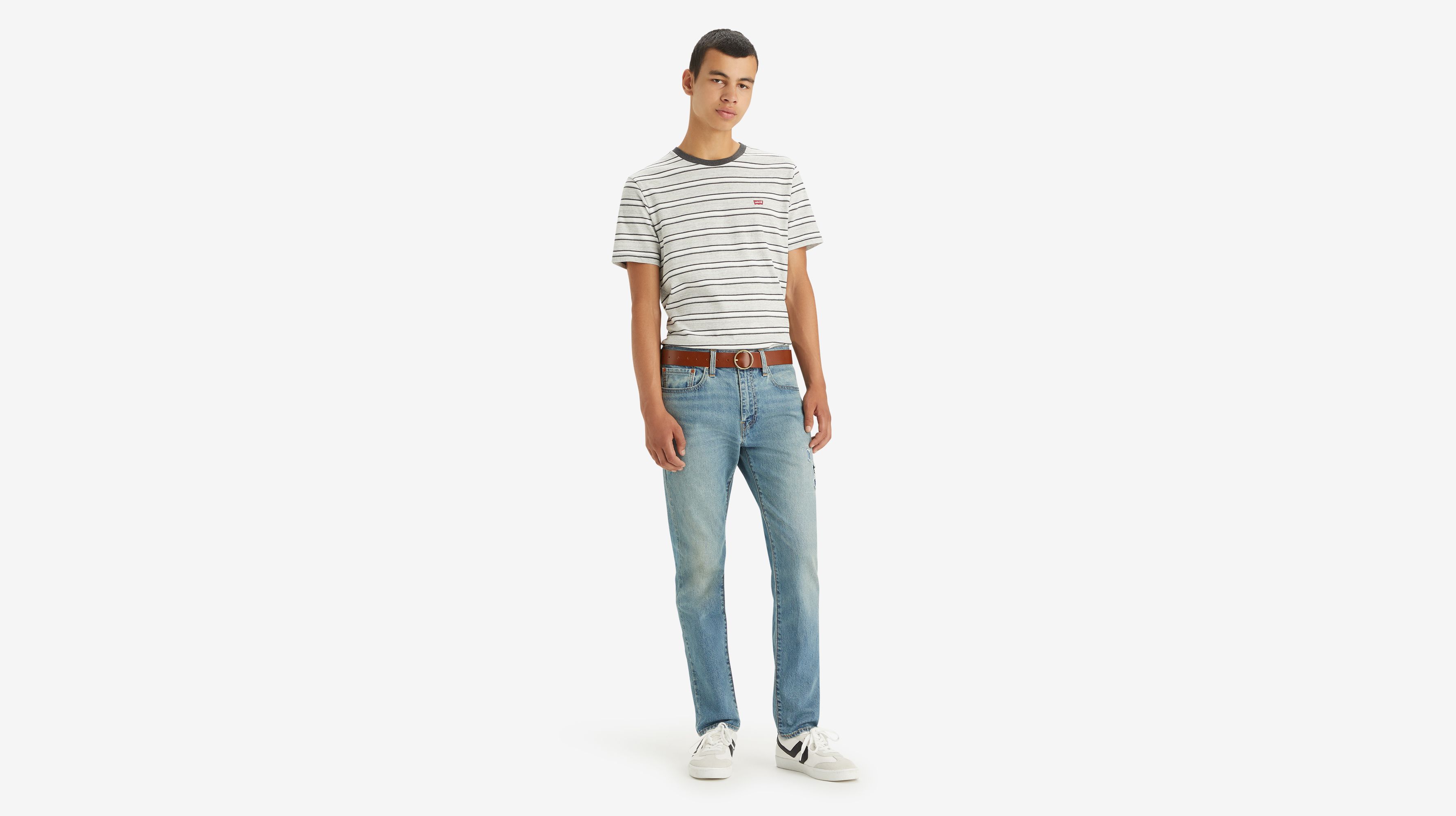 Jean 502™ fuselé lisière selvedge - Around The Block Destructed Selvedge - Bleu