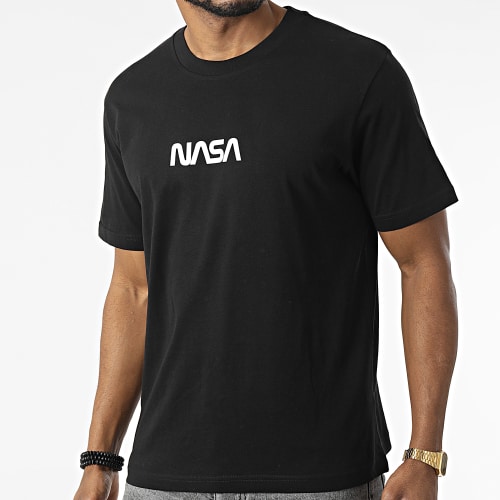 Tee Shirt Oversize Large Flag Noir
