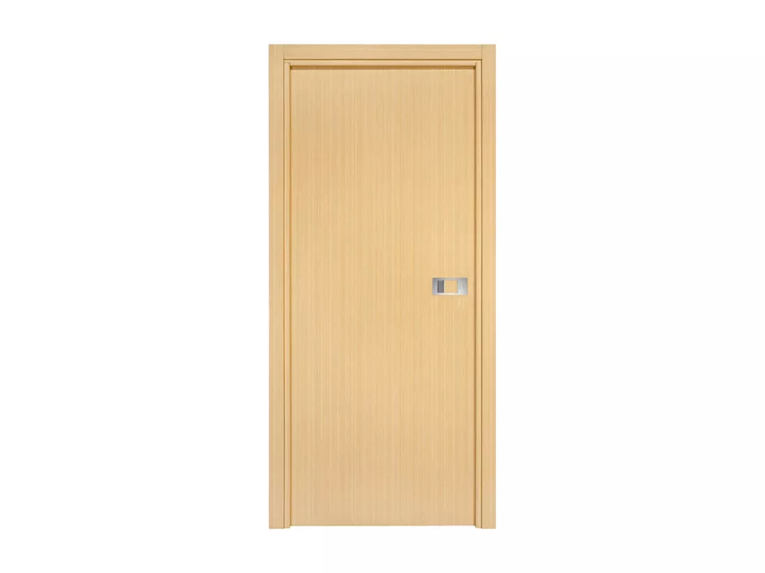 Bloc-porte Miro avec poignée Exclusive grise, H.204 x l.63 cm, aspect chêne clair
