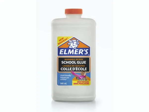 Skolelim Elmer's hvid 946ml - vaskbart til slim