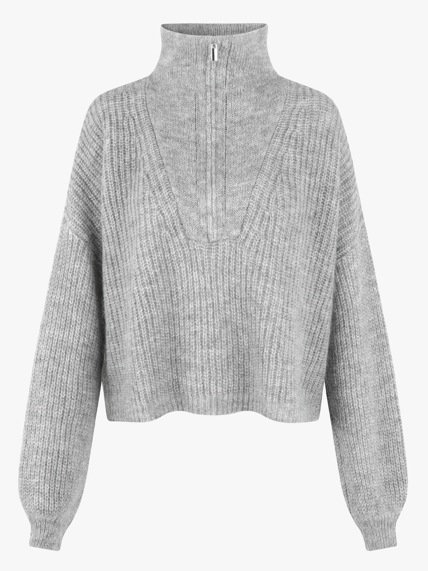 Lusinda Knit T-Neck Zip
