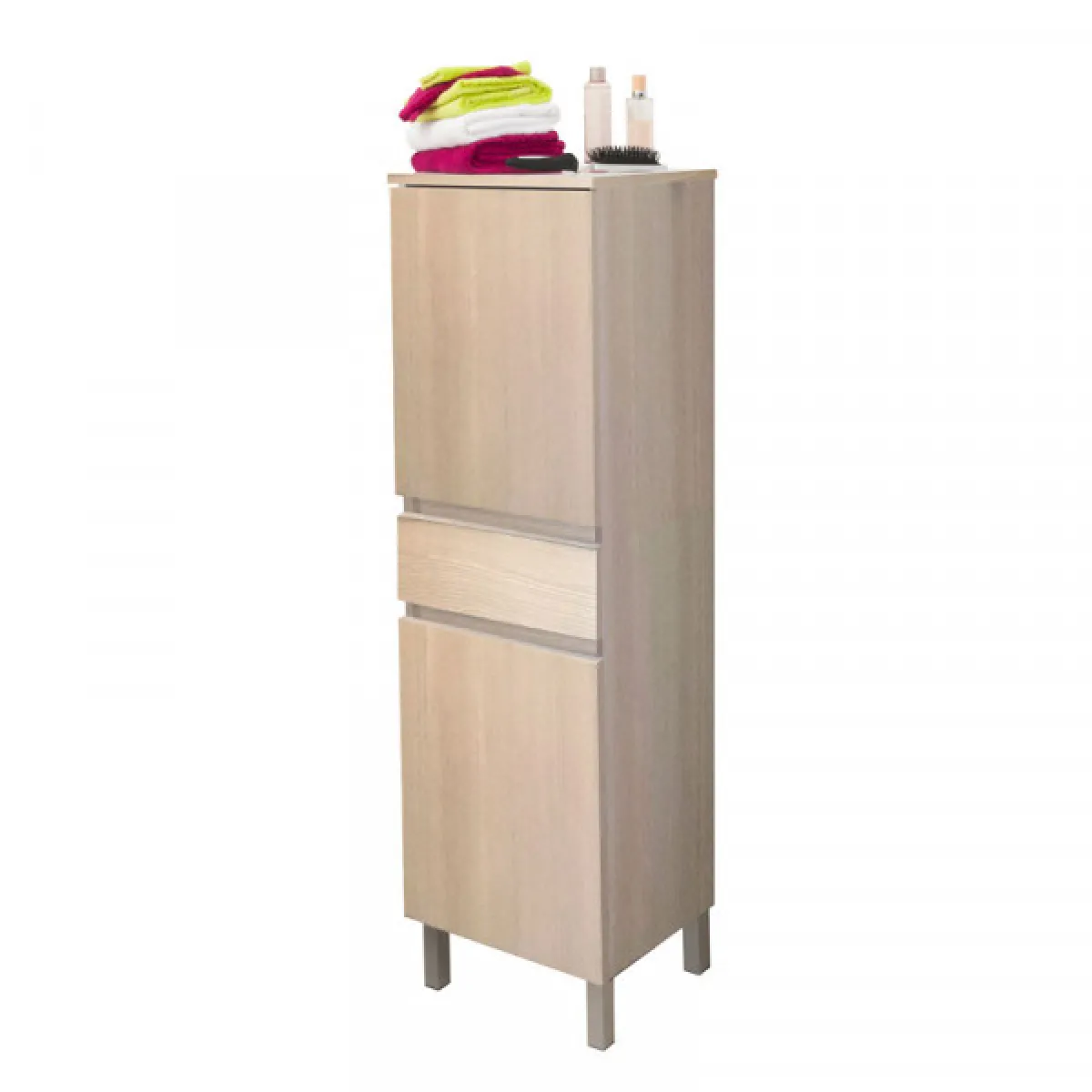 Dansmamaison Ensemble sous vasque 80 cm - Bois clair