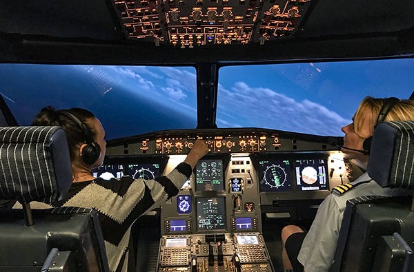 Flugsimulator Airbus und Boeing