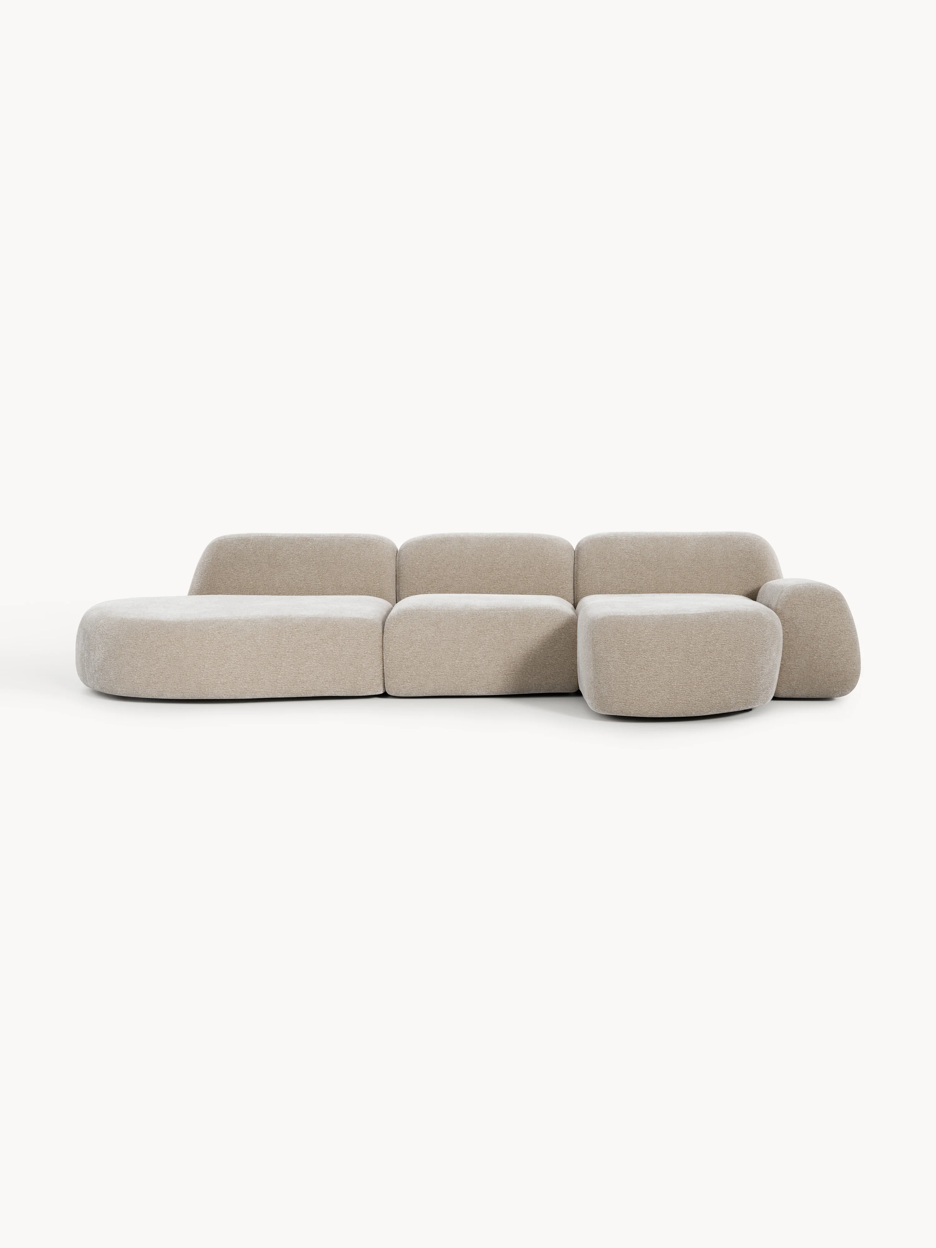 Modulaire hoekbank Wolke (4-zits) met chaise longue