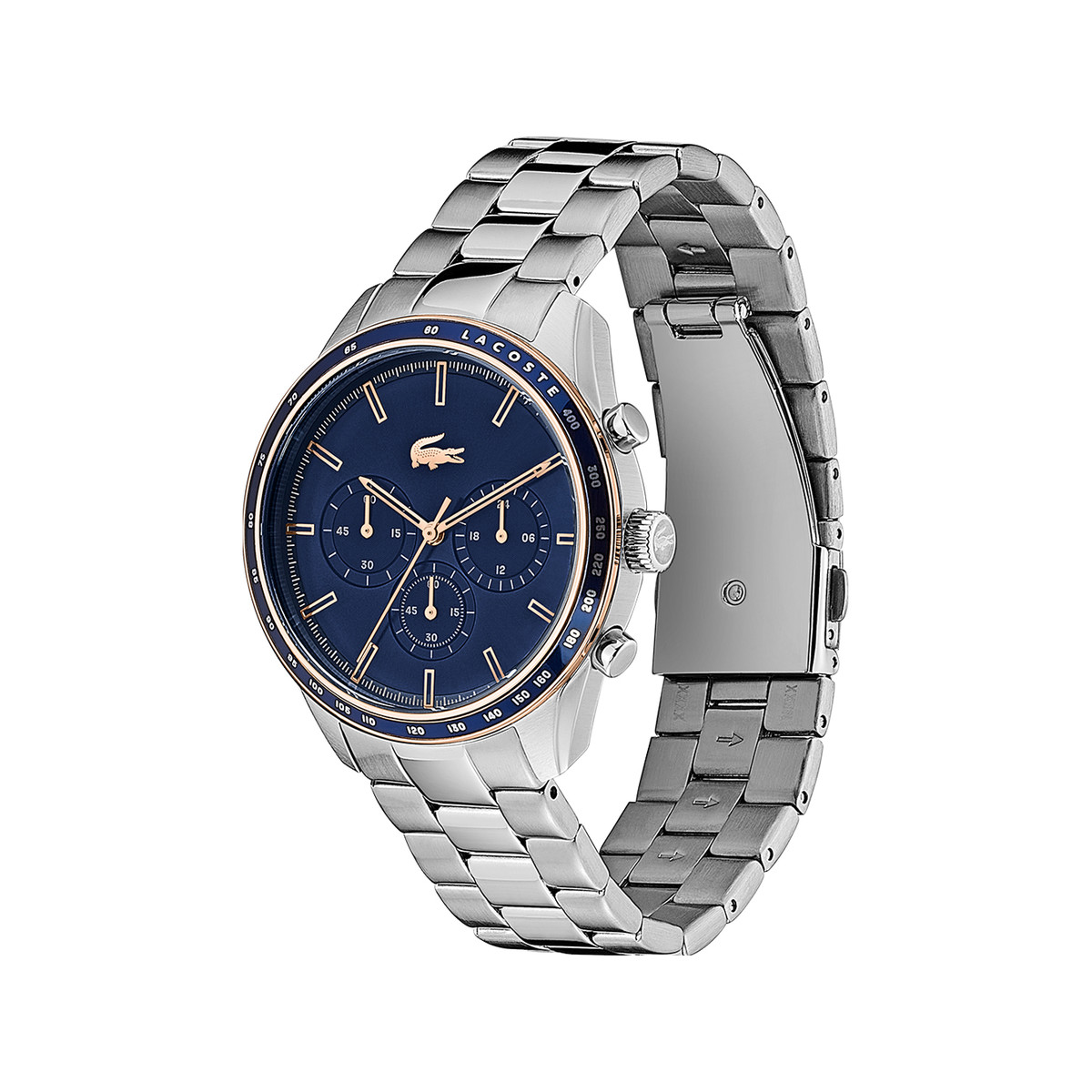 Montre Lacoste homme chronographe acier doré jaune