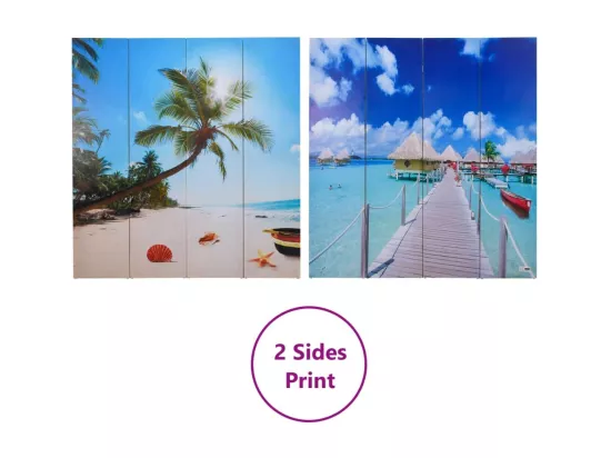 Cloison de séparation pliable 160 x 170 cm Plage