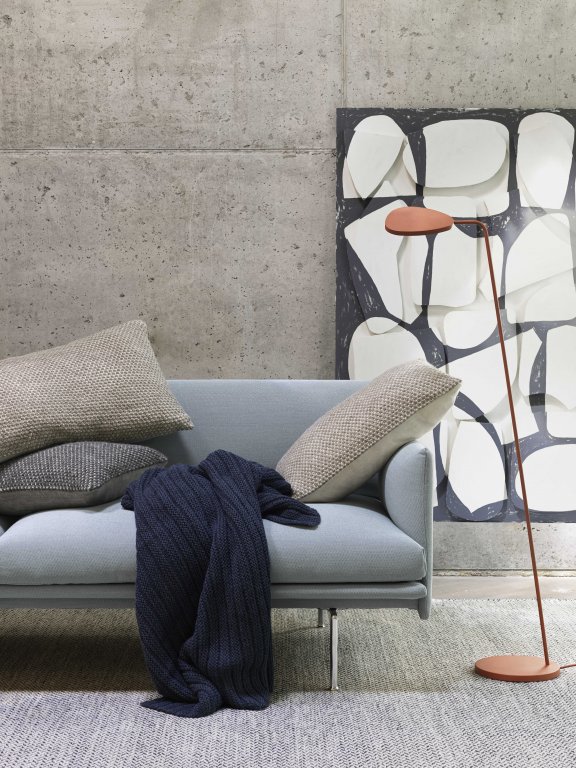 Muuto Twine kussen 50x80 donkergrijs