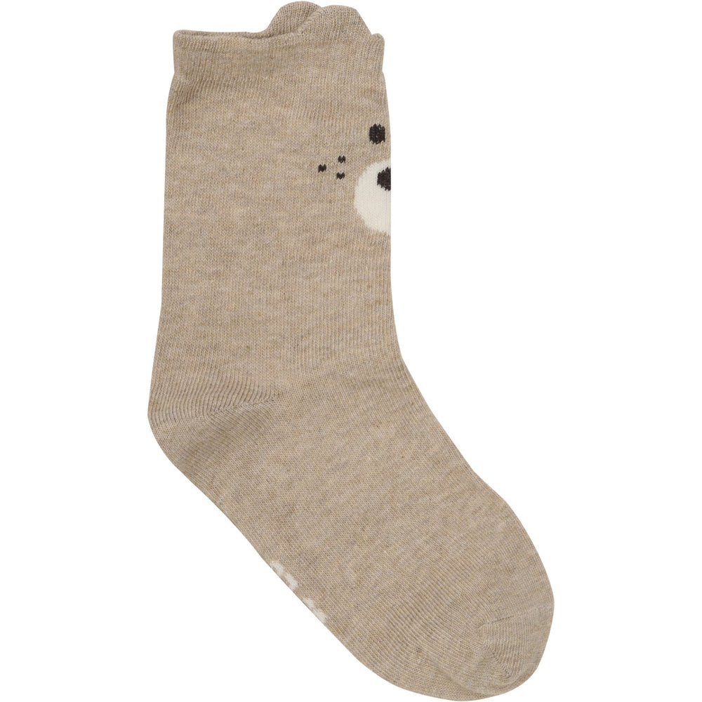 Køb Minymo Light Grey Melange Strømper Med 3D Effekt 2-pak