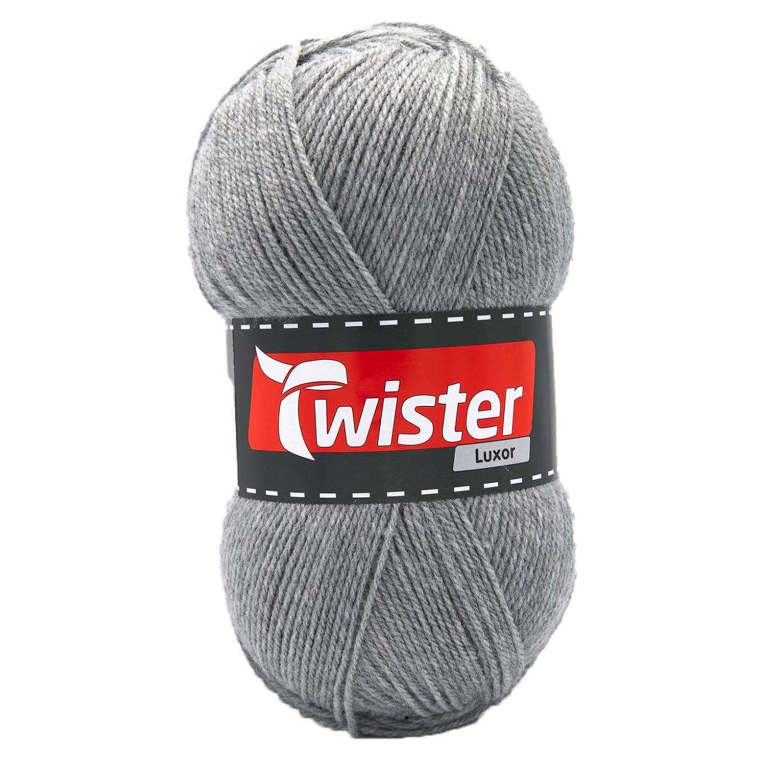 Strickgarn TWISTER LUXOR UNI - grau - 150g