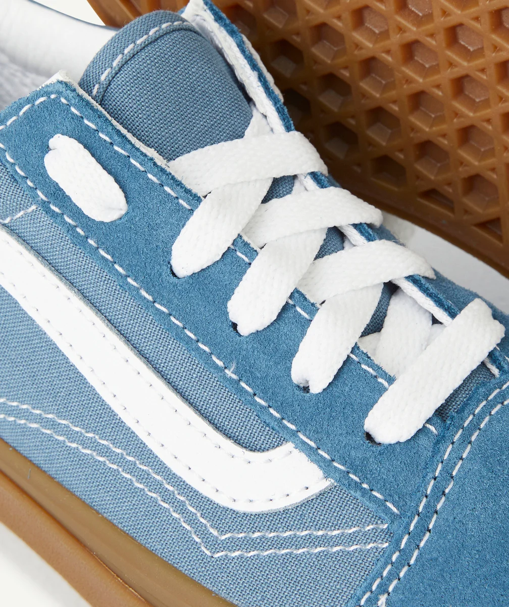 VANSBASKETS BLEUES AVEC SEMELLE MARRON OLD SKOOL