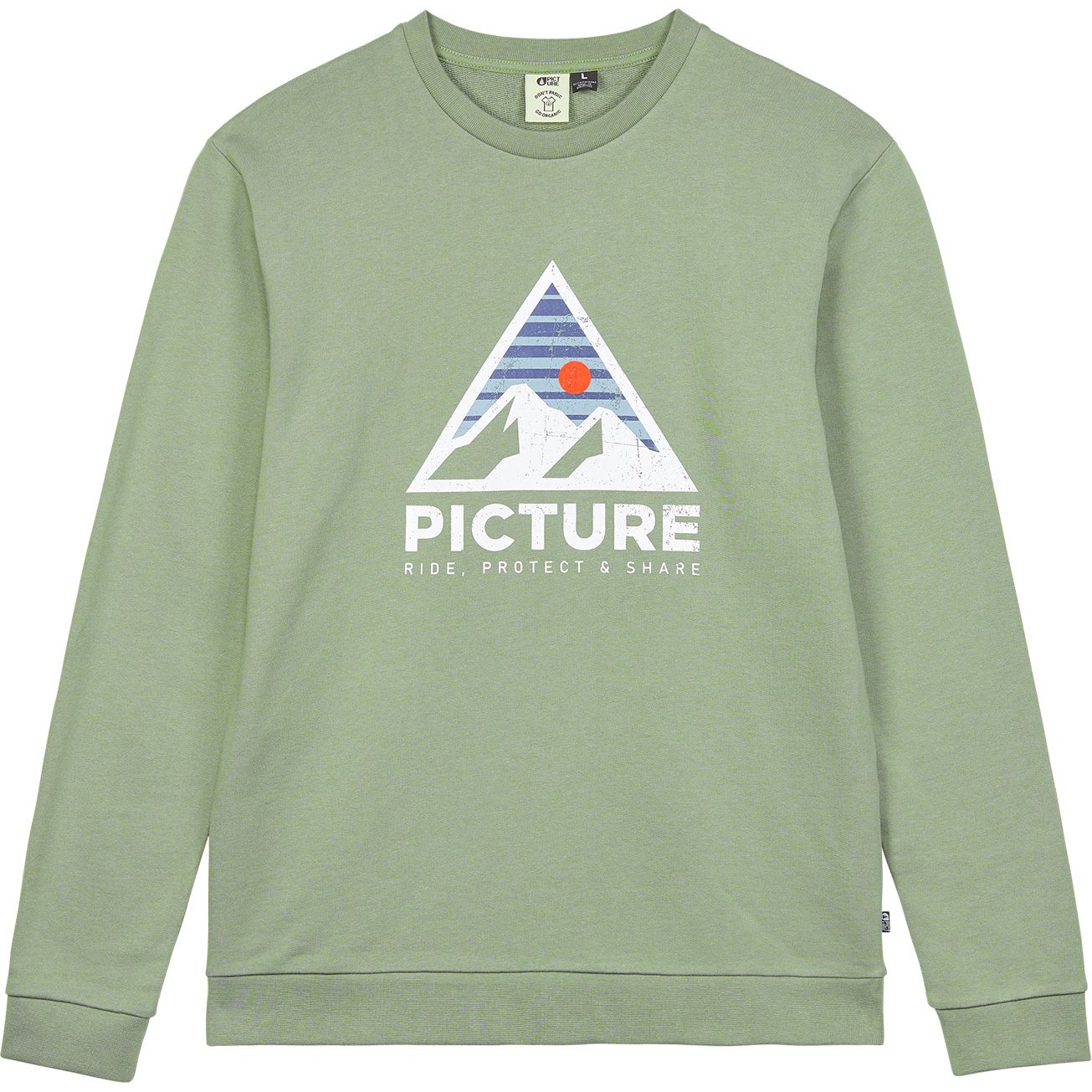 Picture Authetic Crew Pullover Herren green spray