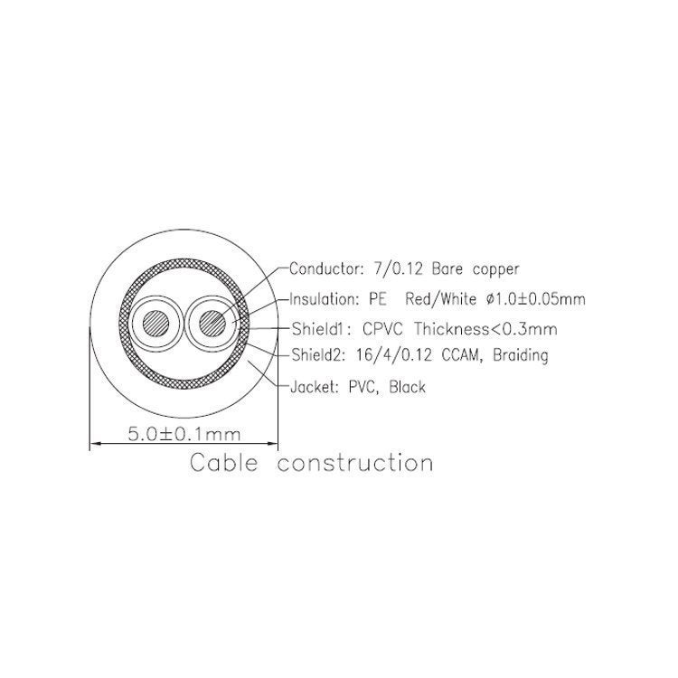 Procab CLA800 Classic 2x RCA male - 2x RCA male kabel 15m