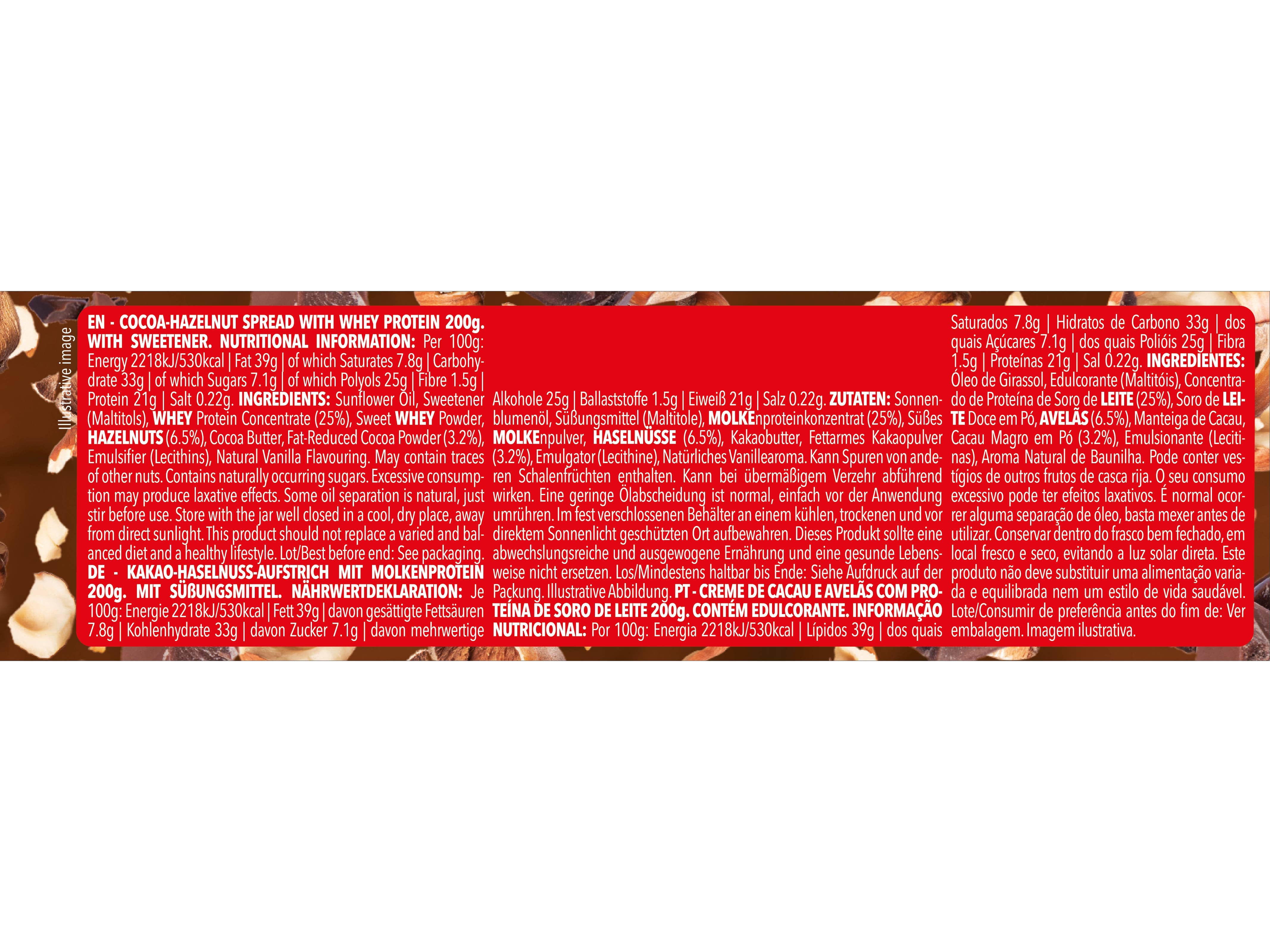 CREME PROZIS PROTEÍNA WHEY AVELÃ E CACAU 200G