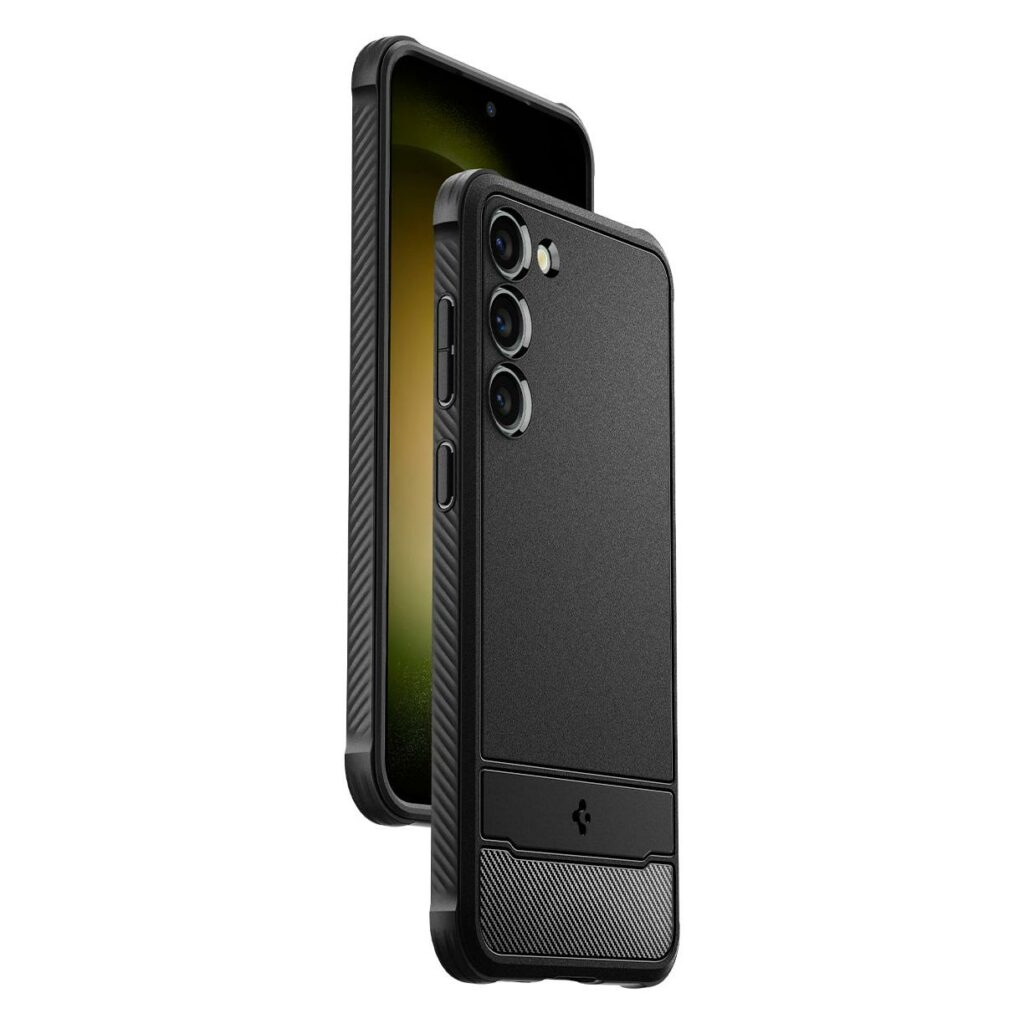 Samsung Galaxy S23 5G Rugged Armor Hybrid Case Hülle (ACS05711) - Schwarz (Matt)