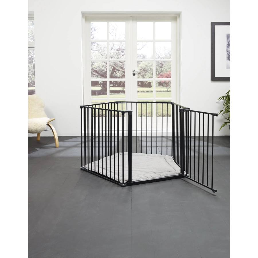 BabyDan Park-A-Kid Laufgitter 365 cm, schwarz