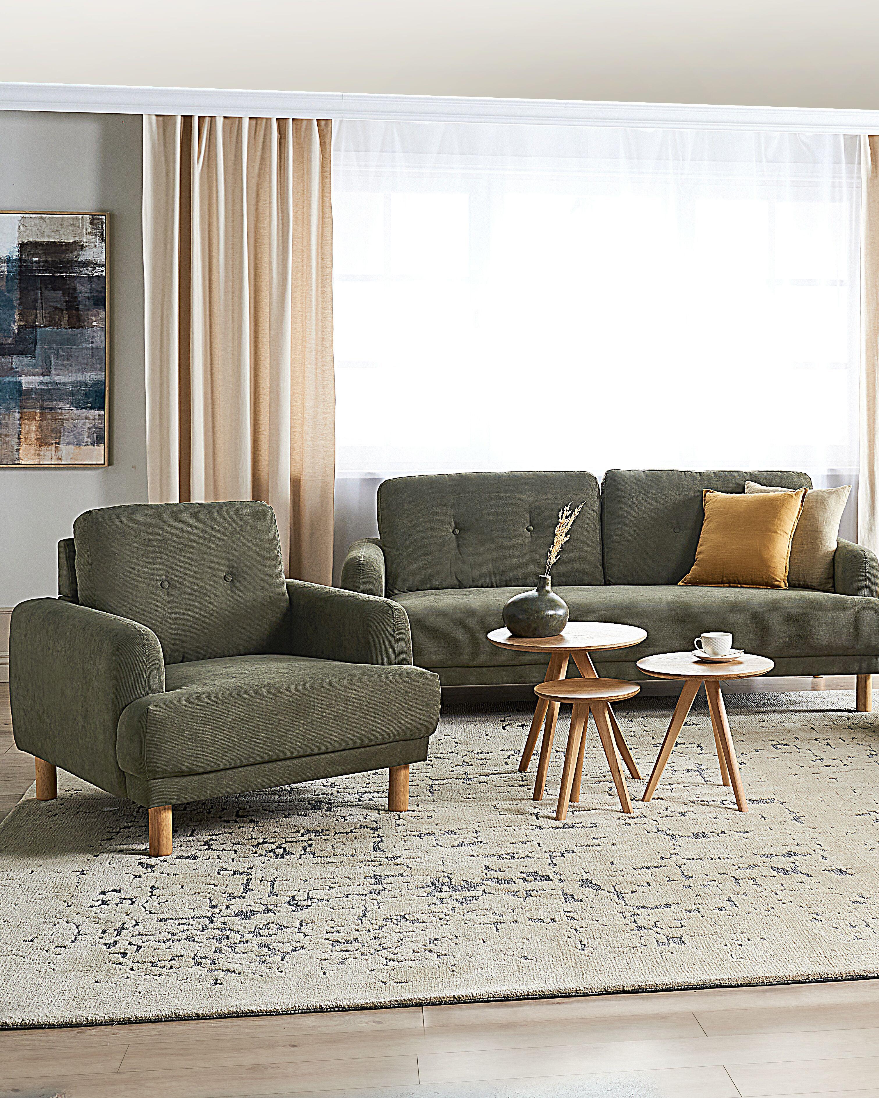 Fauteuil TUVE Corduroy Donkergroen