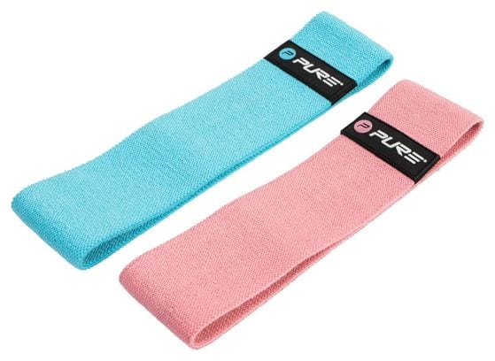 Pure2Improve Ensemble de bandes d'exercice Bleu et rose