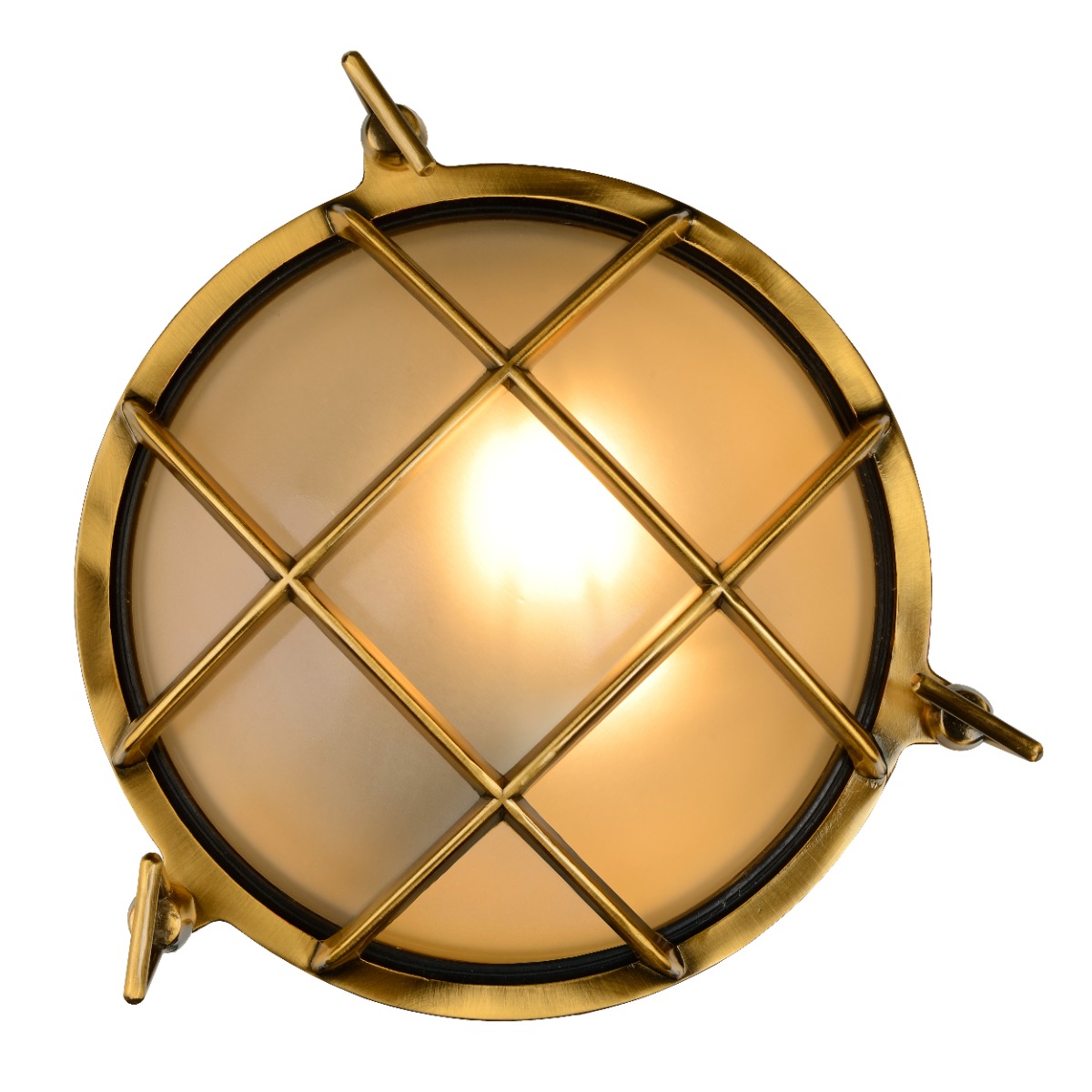 Lucide Dudley wandlamp 40W 23x22cm goud/messing