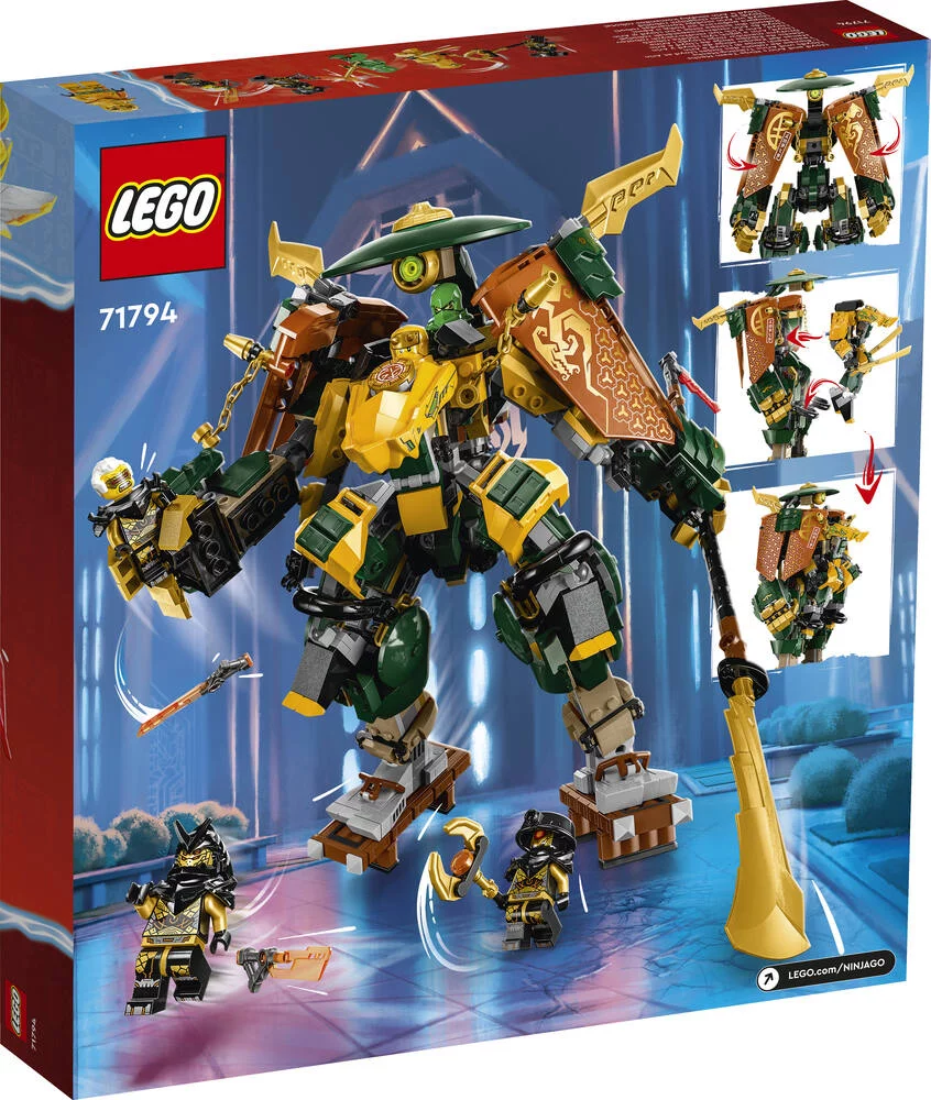 LEGO®NINJAGO® 71794 - L'EQUIPE DE ROBOTS DES NINJAS LLOYD ET ARIN