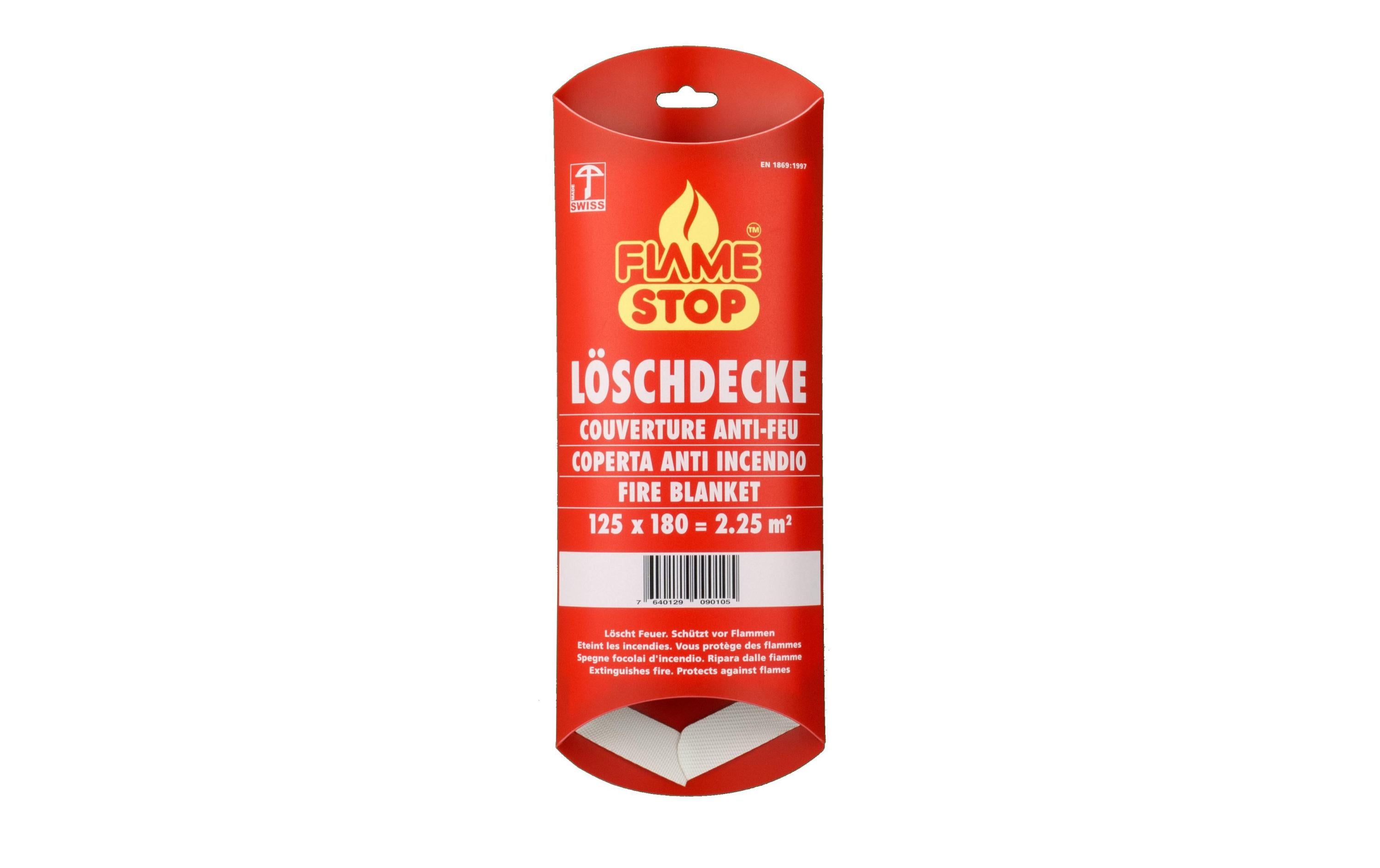 Löschdecke FlameStop 125 x 180 cmDecke zum Löschen kleinerer Brände