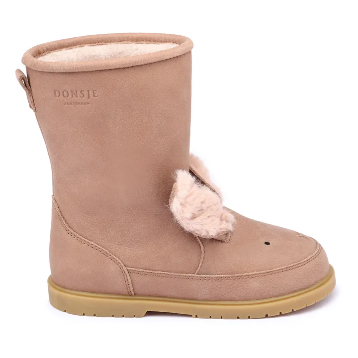 Donsje Bottines Fourrées Wadudu Exclusive Lapin | Marron glacé