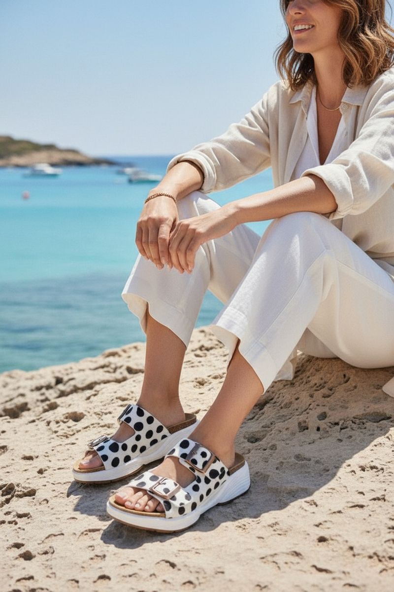 Xsensible Lotus Stretchwalker Slippers Wit Dames